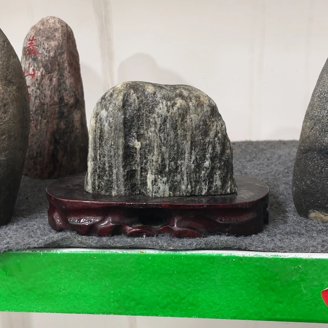 一***秋石材靠山石平安石摆件