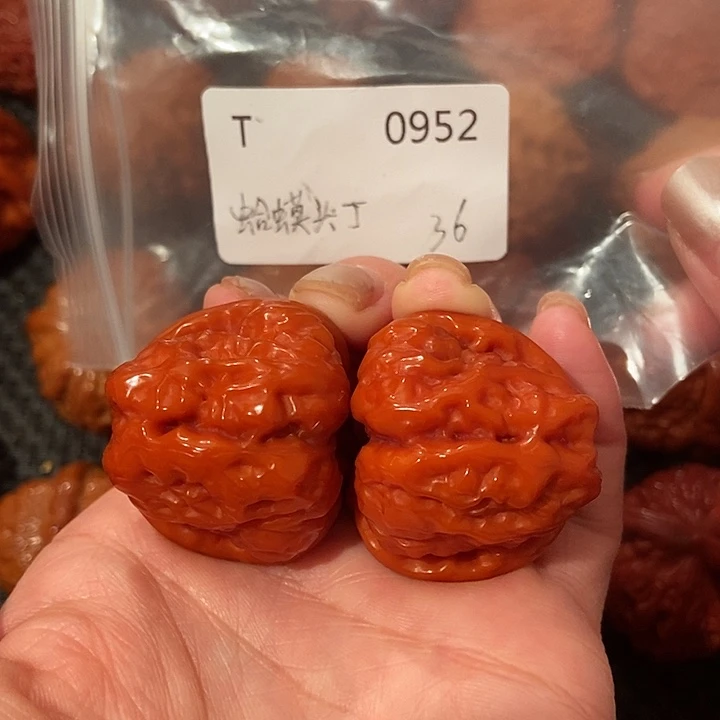 吊坠文玩核桃蛤蟆头36肚40