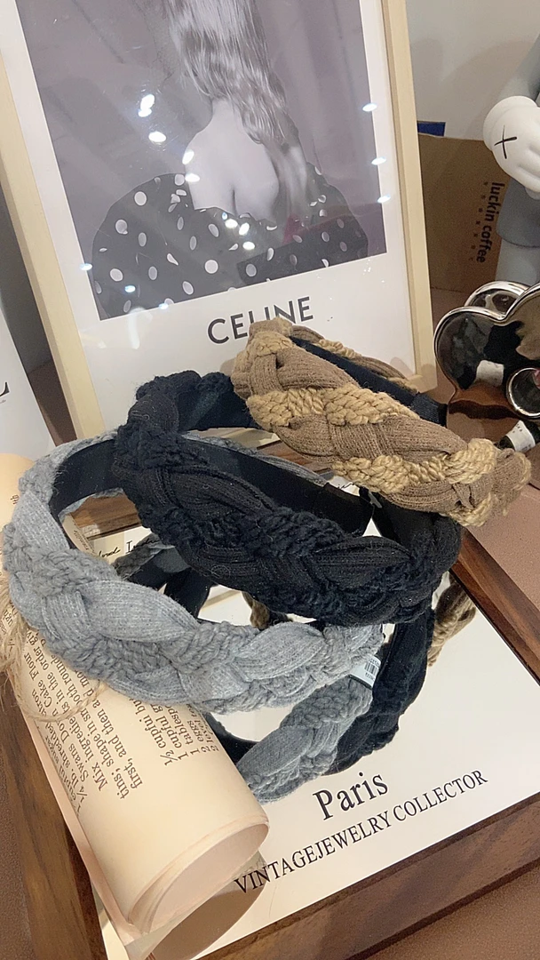 帽之都麻花劲编织宽发箍