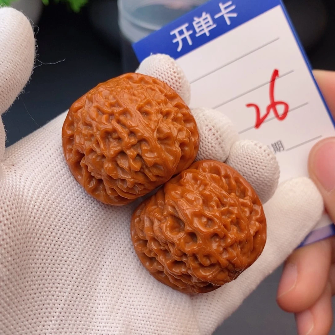 文玩核桃把件37龙眼26