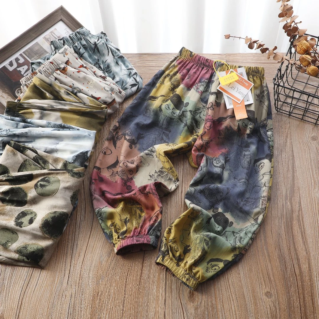 [海涛大叔]亲子款绵绸防蚊裤25夏季新款中大童防蚊裤-LY25101   Y