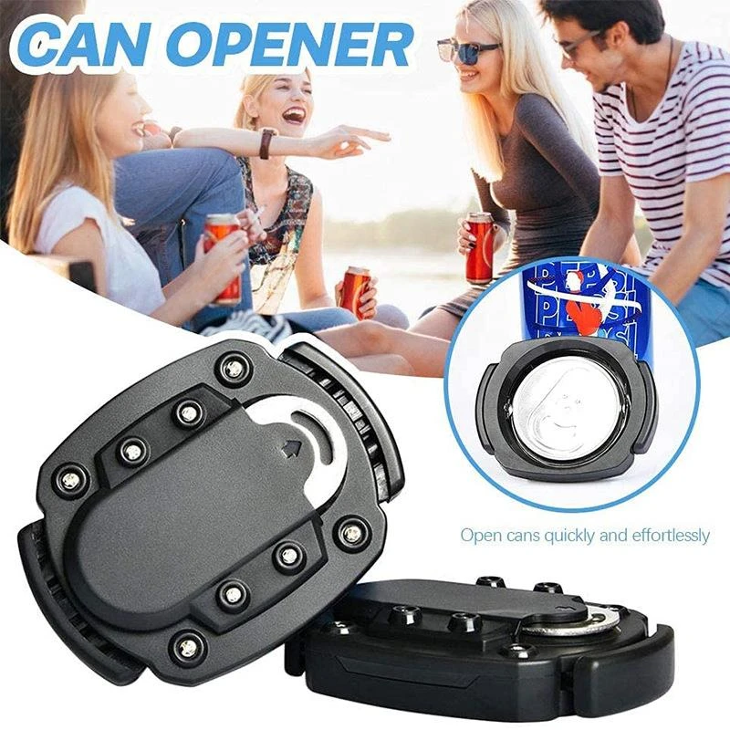 易拉罐开罐器 DIY啤酒开瓶开罐头工具 多用途便携手动开盖器 家用