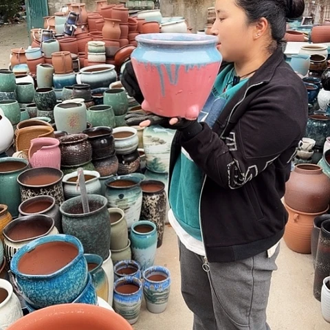 口20高20瑕疵一个盆子。