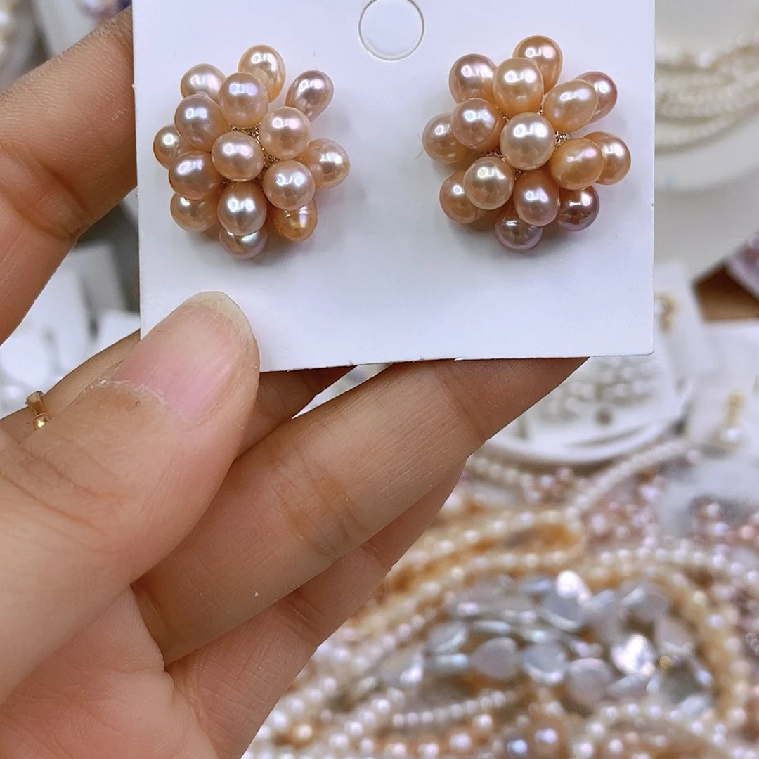 淡水珍珠手绳合金暖*