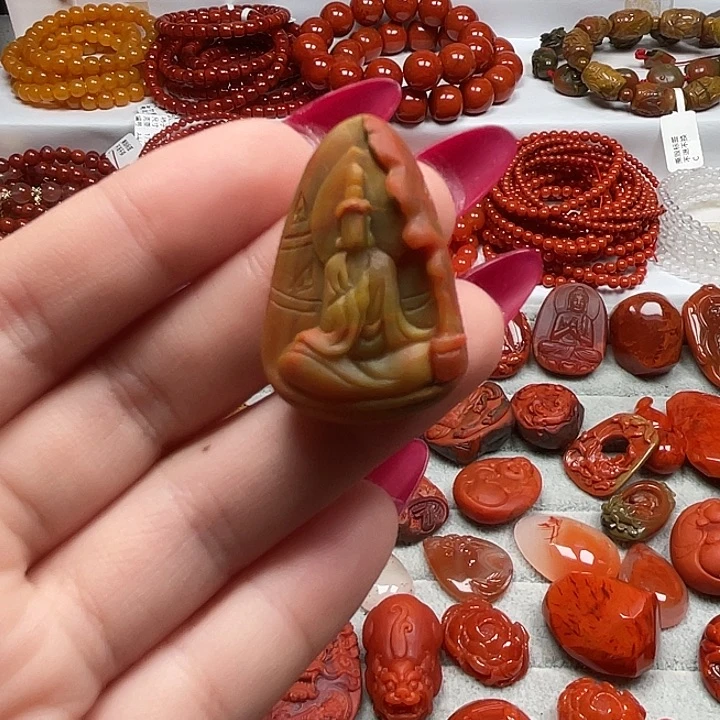 南红玛瑙未镶嵌手链