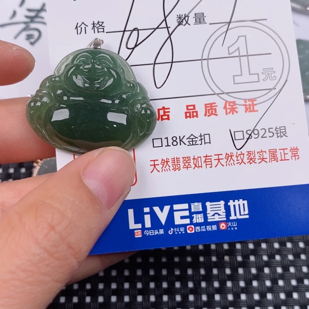 翡翠银S925镶嵌颈饰