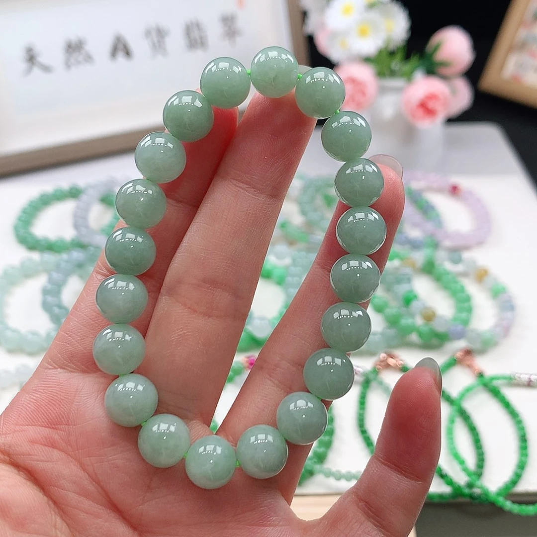 未镶嵌手链翡翠手链9.3mm