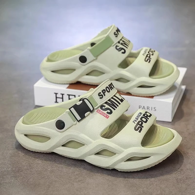 凉鞋男夏季外穿踩屎感青少年运动开车防滑防臭大码45沙滩两用拖鞋