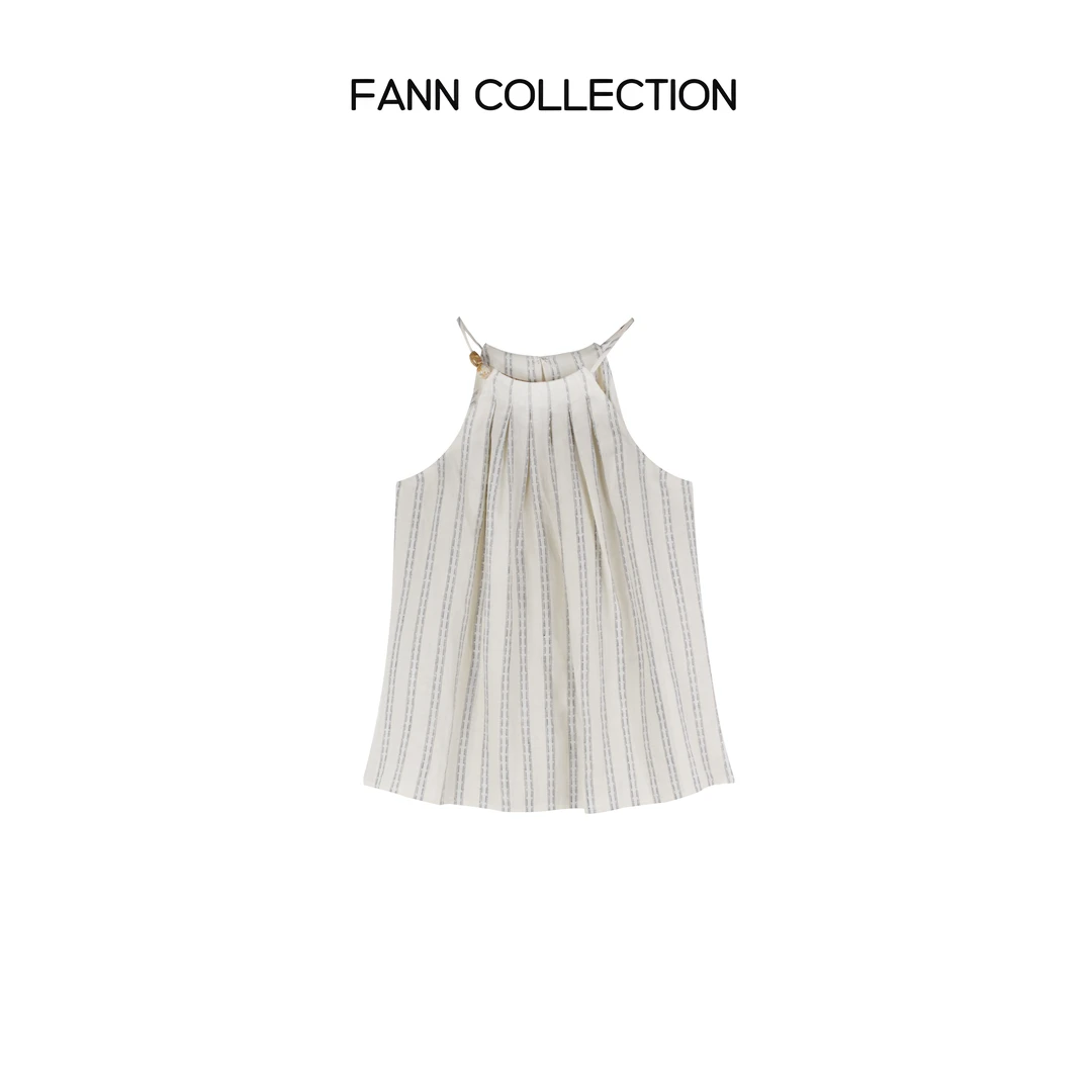 饭饭FANN COLLECTION 100亚麻设计款吊带FANNQ110