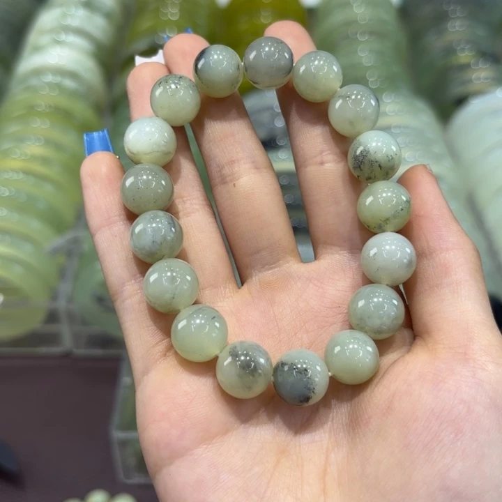 放***吧蛇纹石玉合金手镯天然