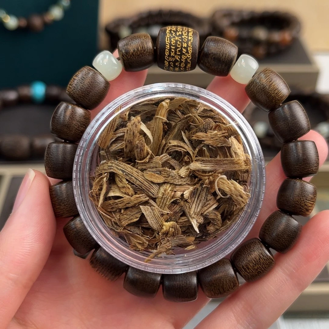 沉香碎屑沉香10mm越南芽庄玉化白奇楠沉水