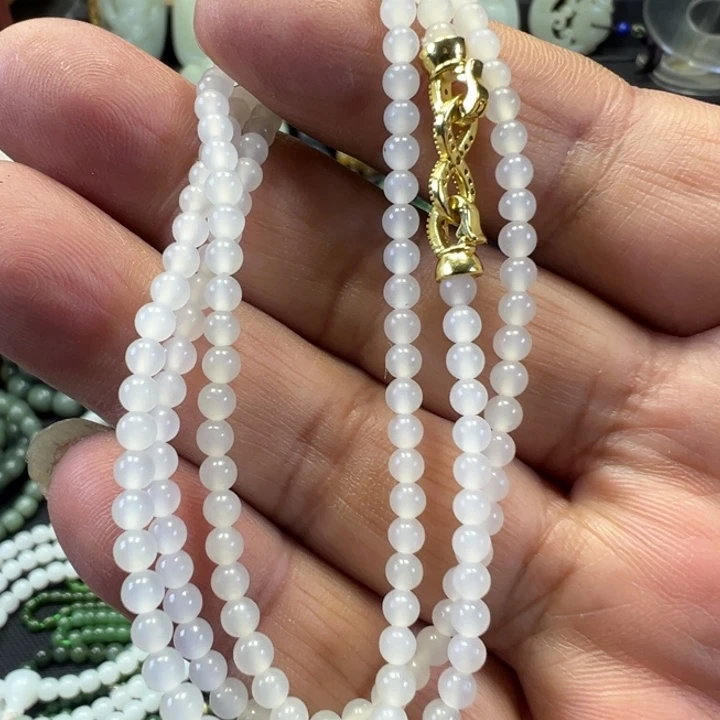 和田玉未镶嵌套链