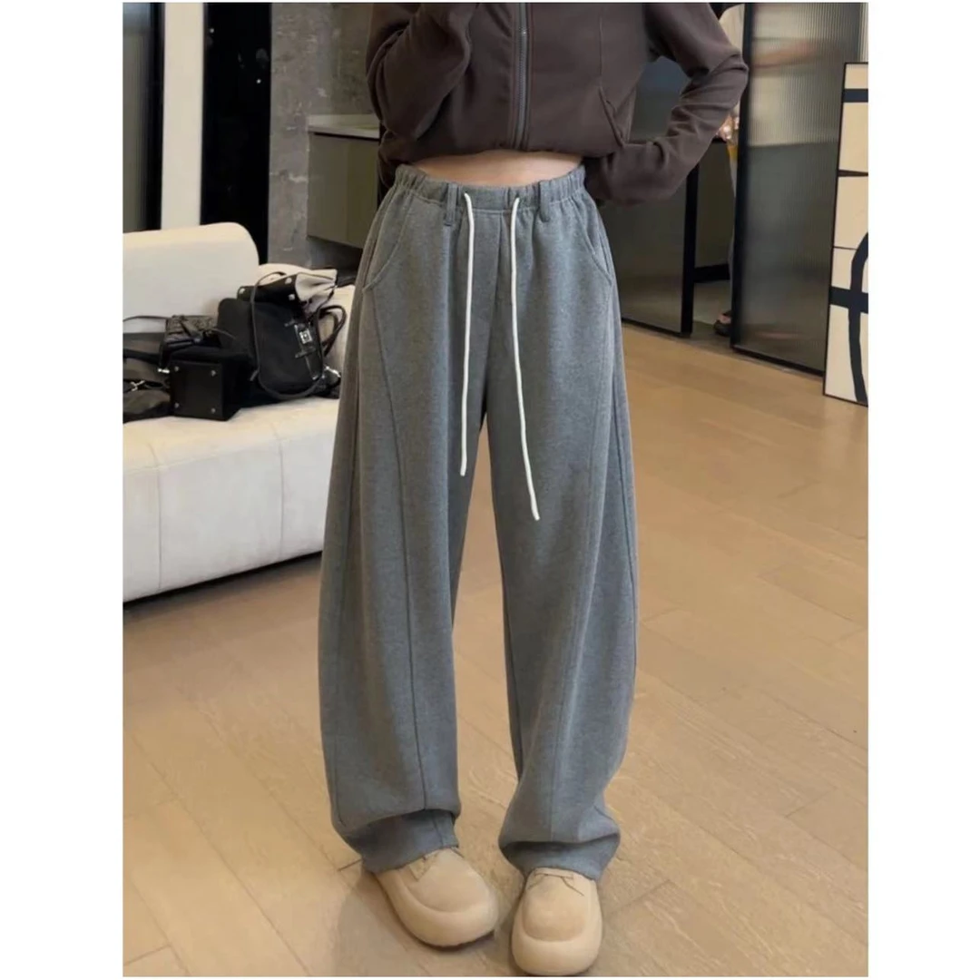 小静静一会【神仙裤2.0】冬款加厚人字纹显瘦休闲裤 2409B3952