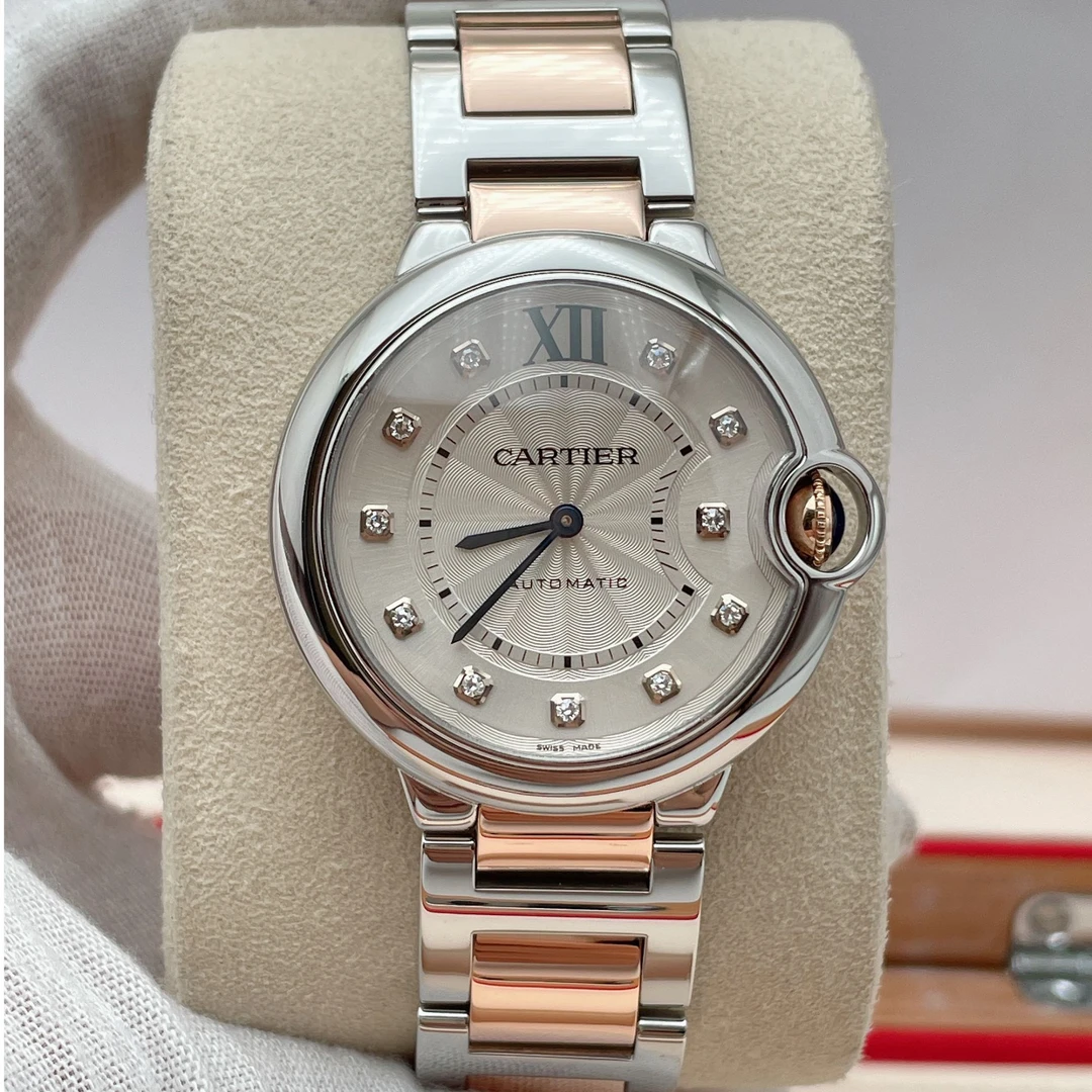 99新 Cartier/卡地亚 （米米名表）蓝气球自动机械表径36mm