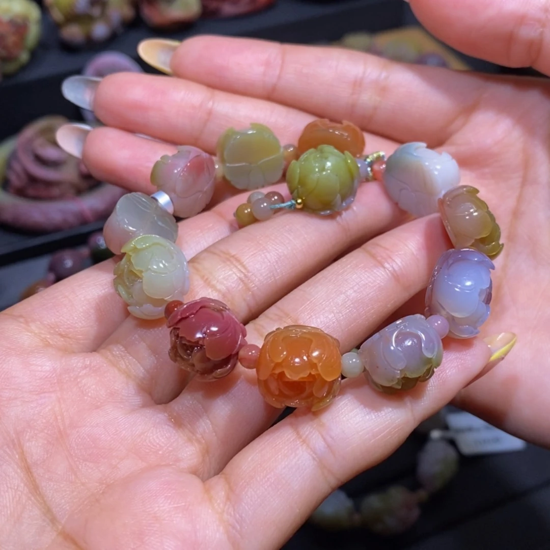 【闪购商品】玛瑙/玉髓手串未镶嵌盐源玛瑙