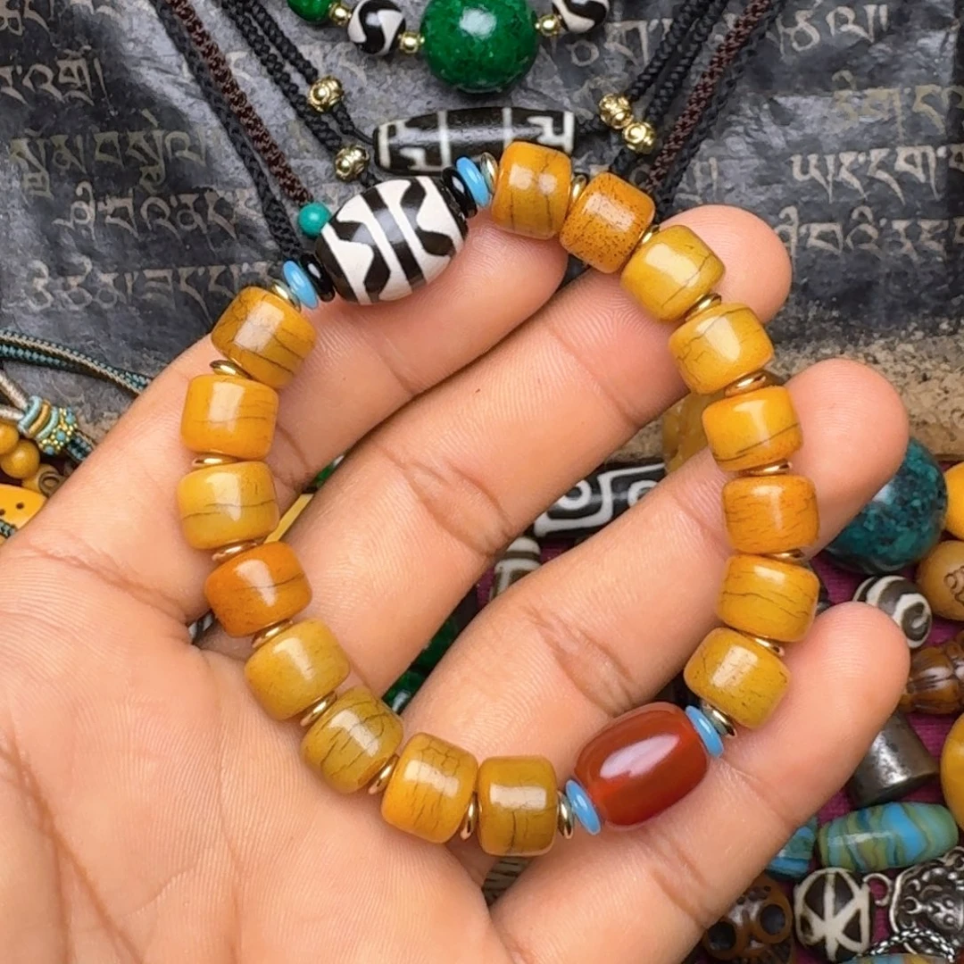 金刚菩提手串牦牛骨