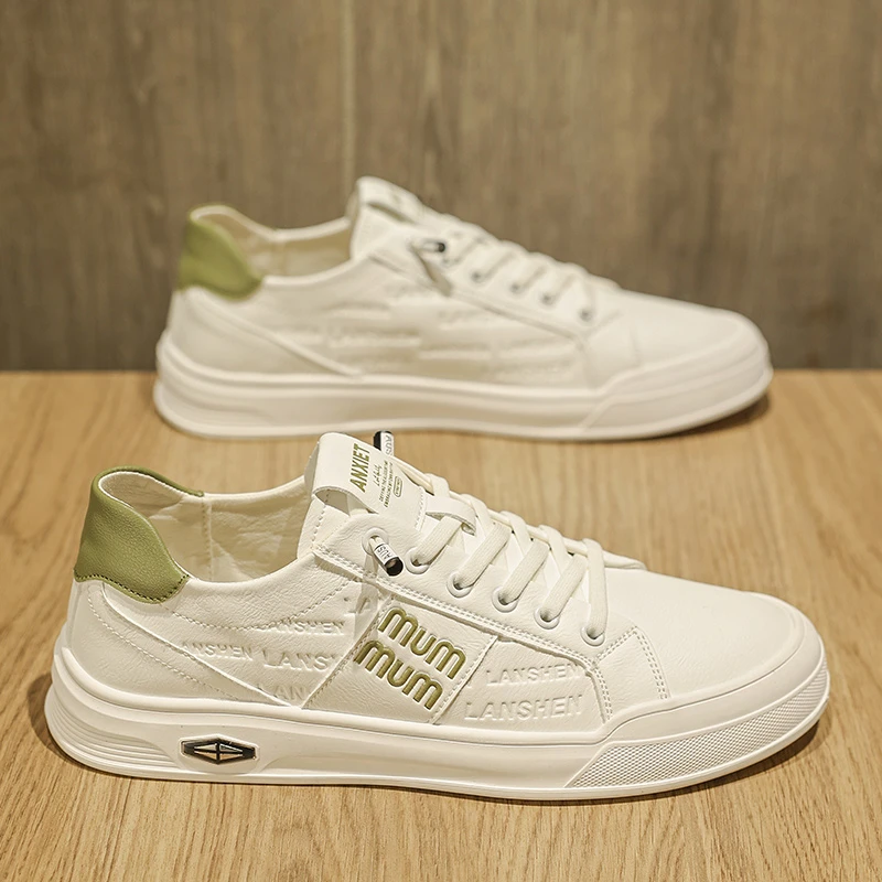 春秋季男士小白鞋2024年新款百搭高级感休闲潮流白色平板鞋男鞋子