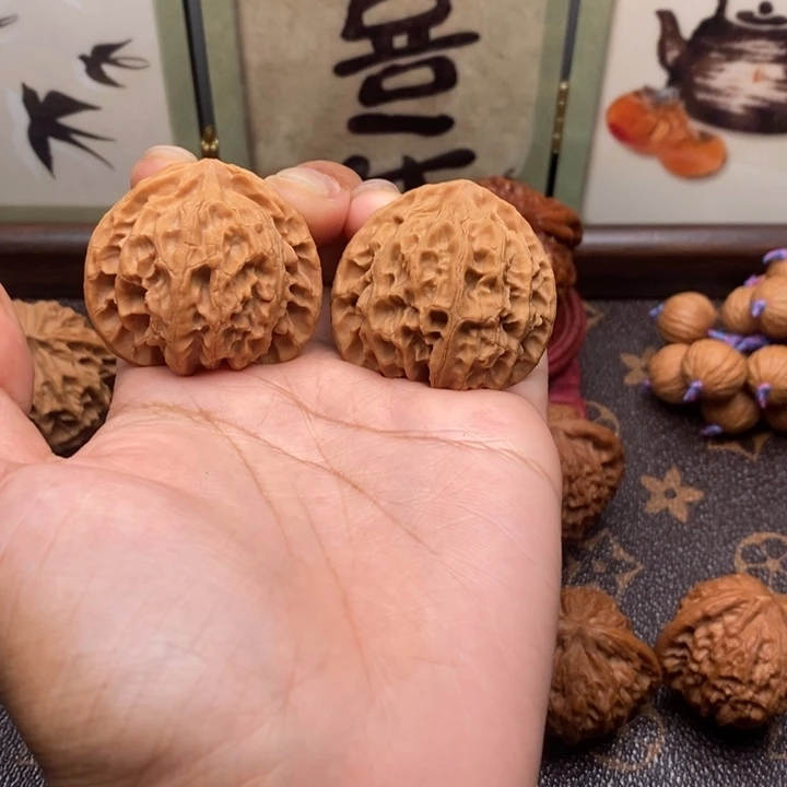 文玩核桃把件40苹果