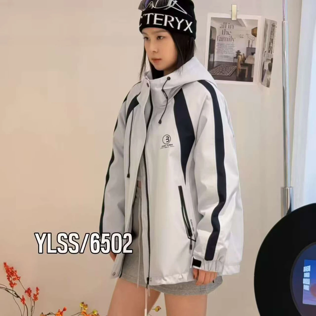 女士冲锋衣，二棉，6502，暖和，简约