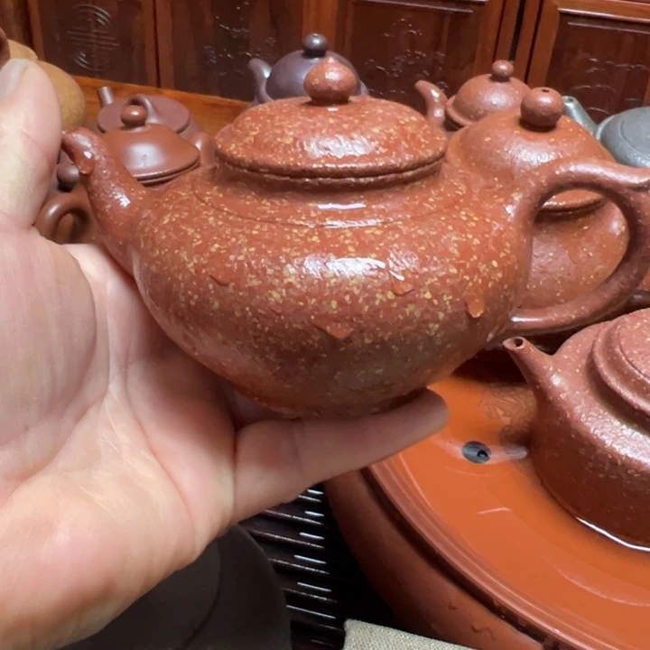 紫砂茶壶雾**林宜兴原矿龙血砂