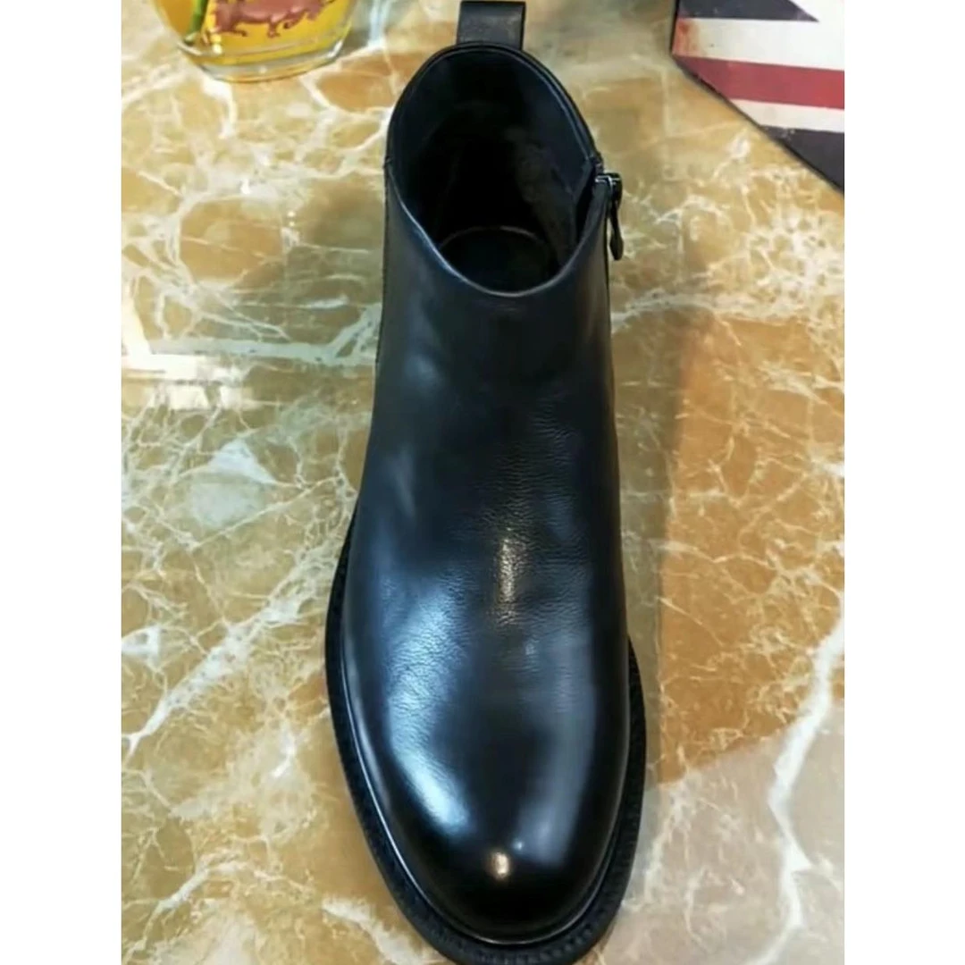 清仓冬款男鞋马丁靴男加绒皮鞋男商务棉鞋