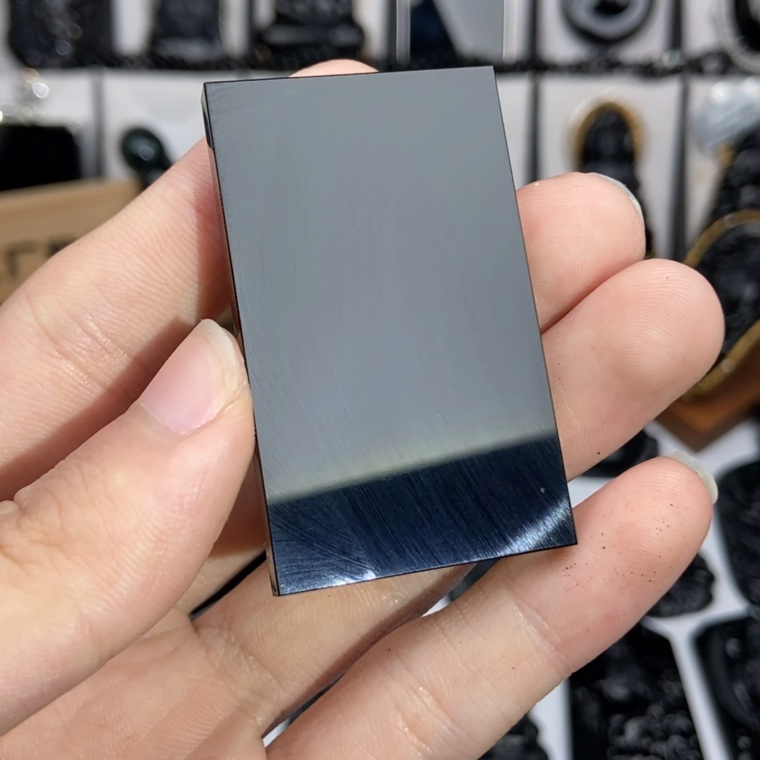 颈饰未镶嵌翡翠路*缅甸A货墨翠无事牌