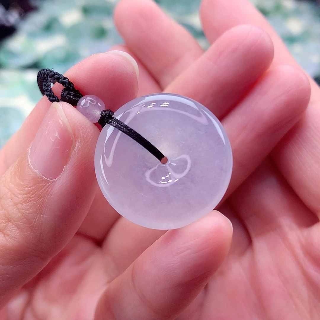 翡翠未镶嵌颈饰编号11-尺寸23/5.5