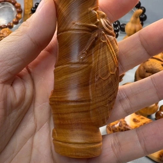 三*太行崖柏陈化老料手把件