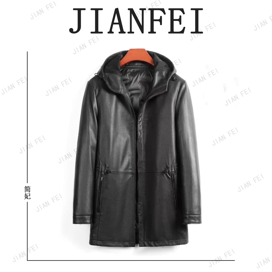 JIANFEI/简妃LN24-6660男士真皮皮衣秋季皮夹克外套时尚休闲百搭