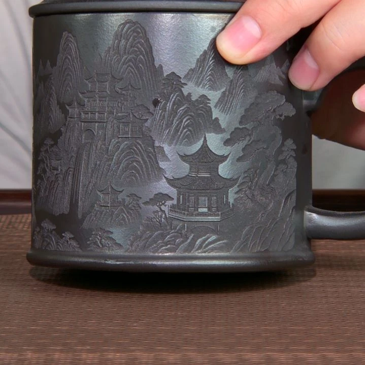 茶杯紫砂高货放漏