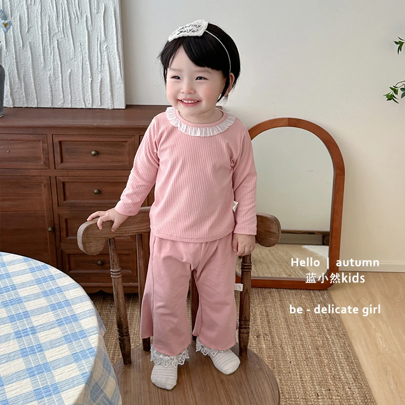 K25C115宝宝春秋季打底衫韩版女童甜美可爱百搭长袖T恤婴幼儿衣服