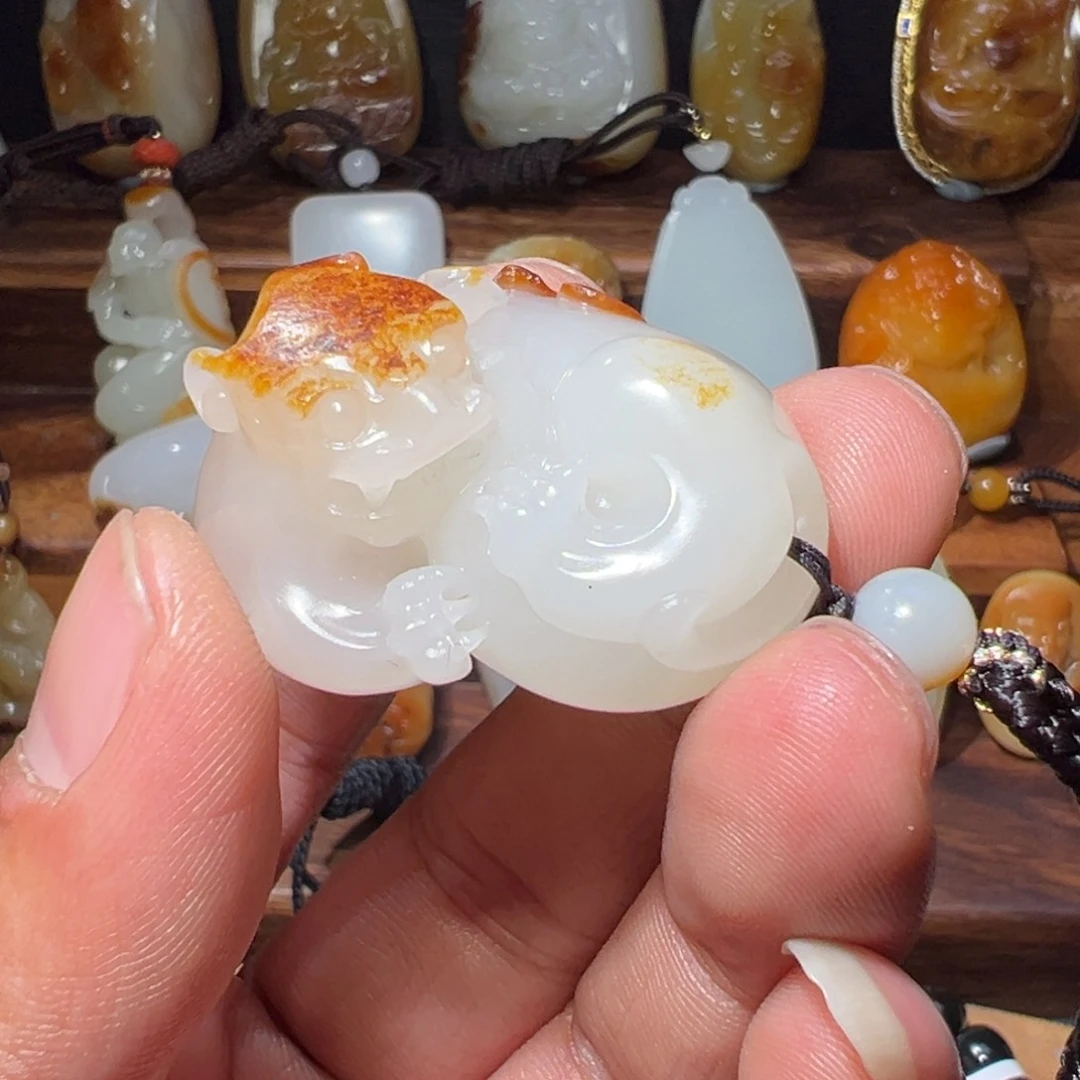 未镶嵌和田玉挂件田*豪
