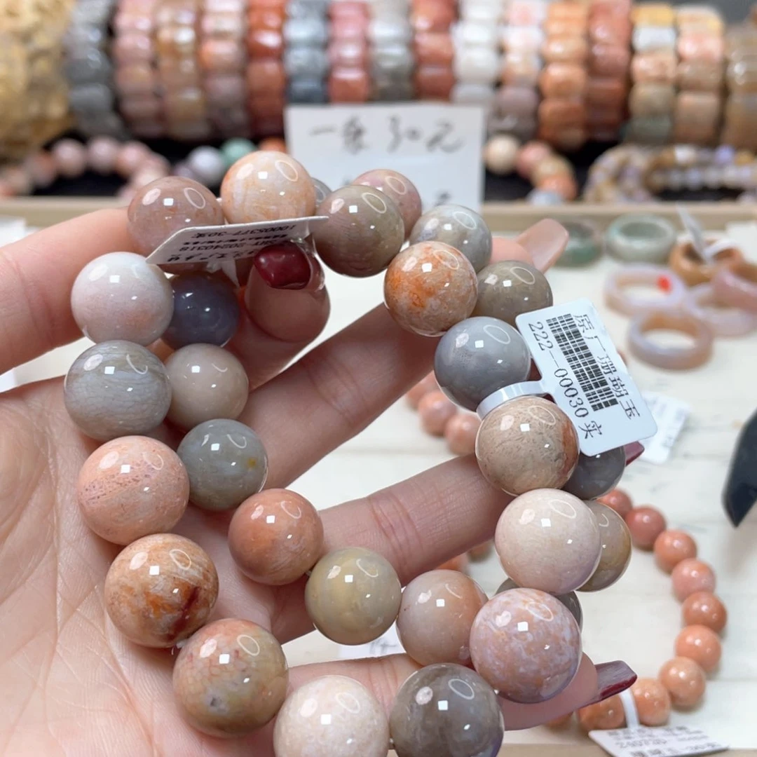 硅化珊瑚（珊瑚玉）手链未镶嵌G***e218