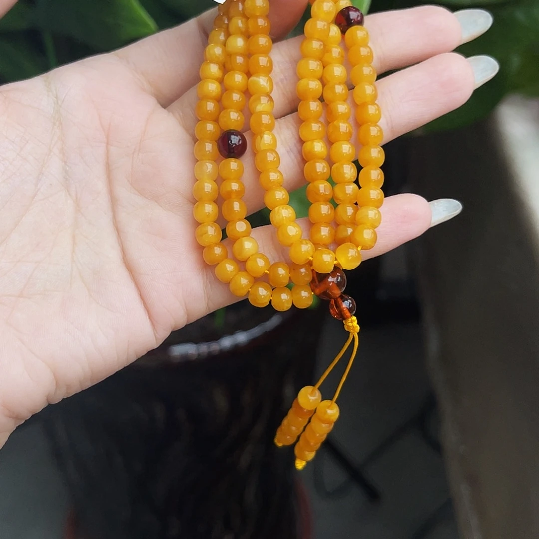 琥珀未镶嵌手链项链5