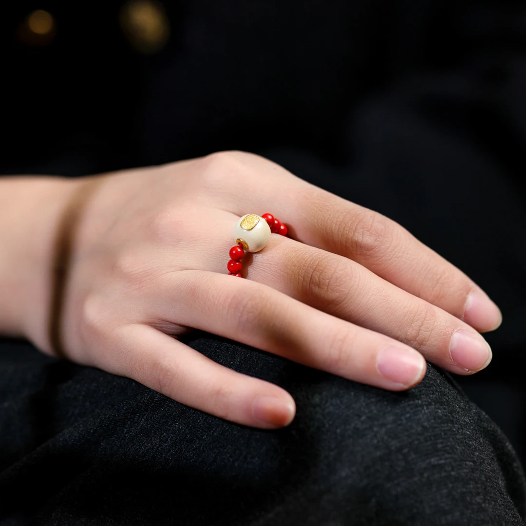 美伢【绮珠】4mm牙牙 时尚创意戒指CX23JZ0005J