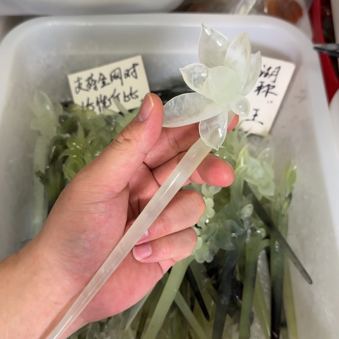 岫玉发饰未镶嵌岫玉发簪就是好看