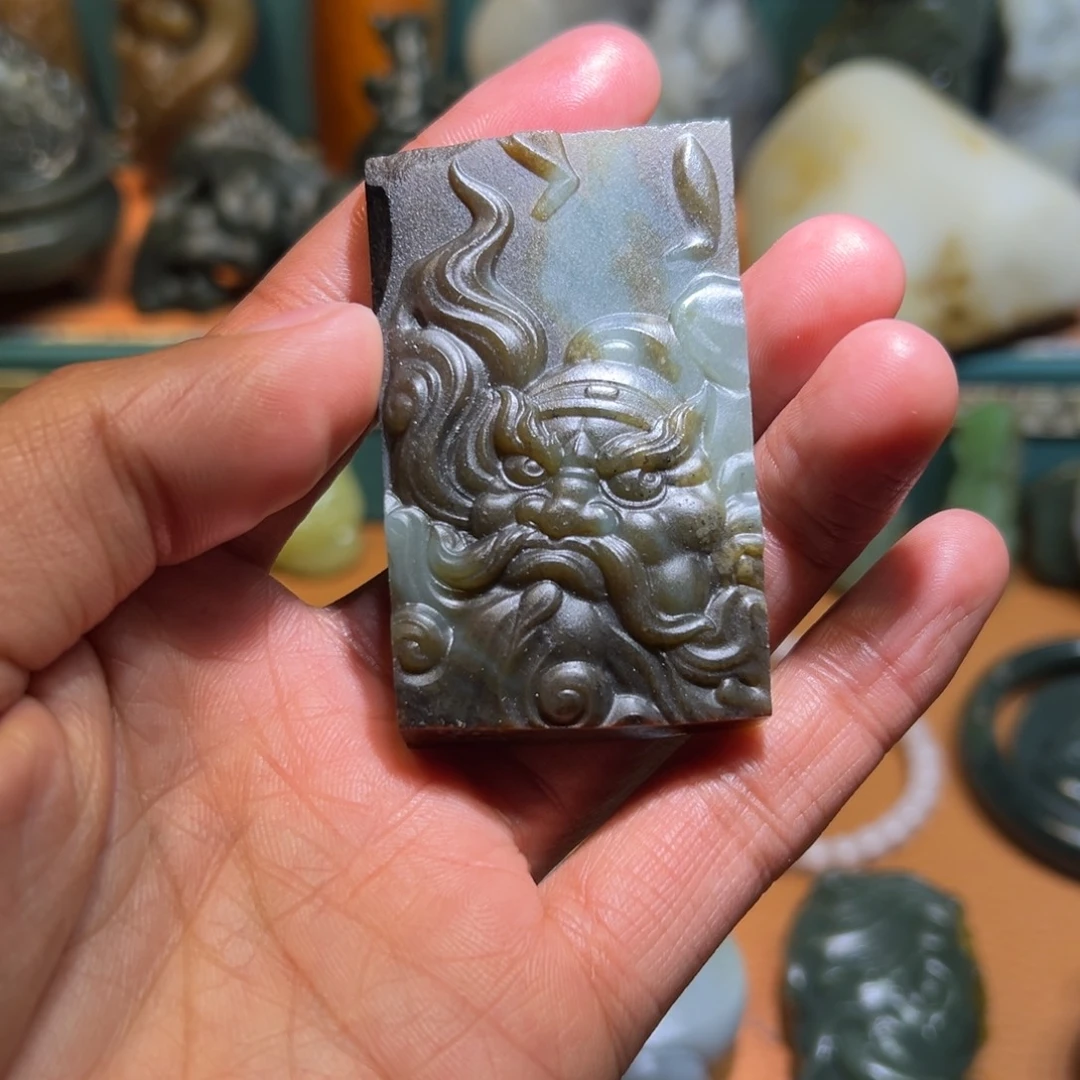 和田玉未镶嵌挂件