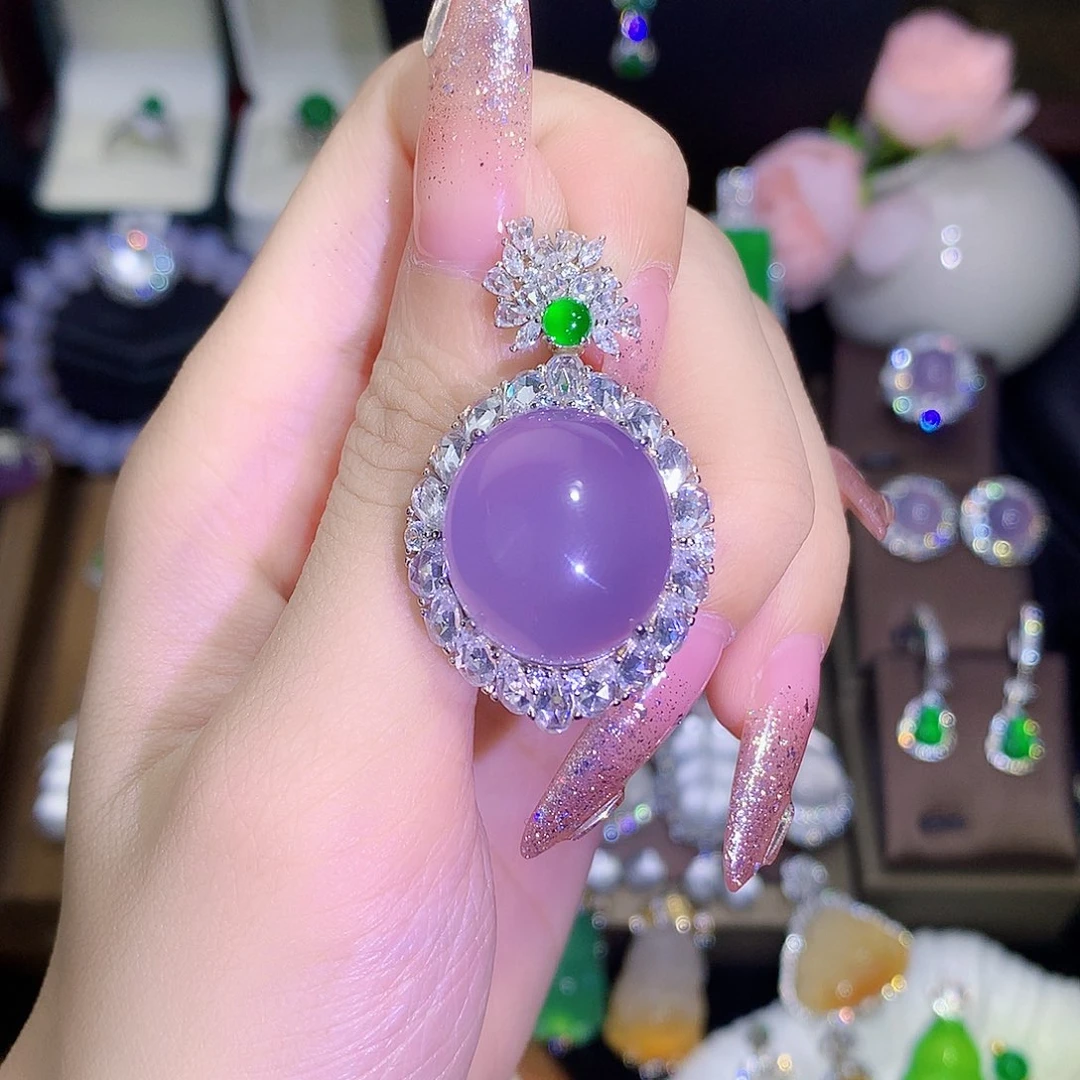 银S925镶嵌颈饰玛瑙/玉髓