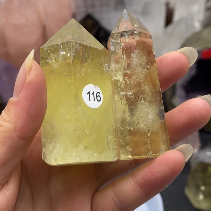 发饰未镶嵌水晶116黄水晶柱