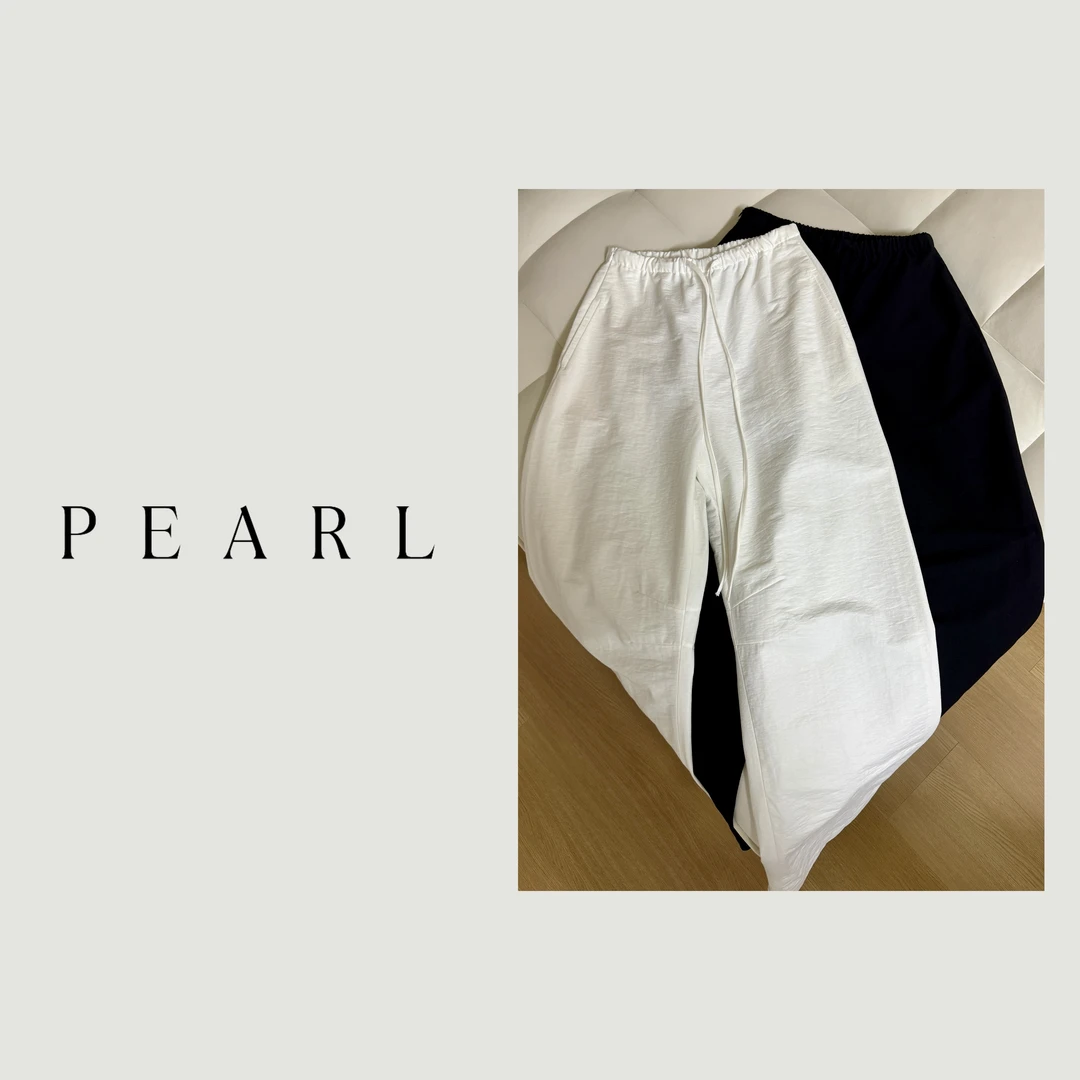 PEARL简约百搭全棉休闲长裤