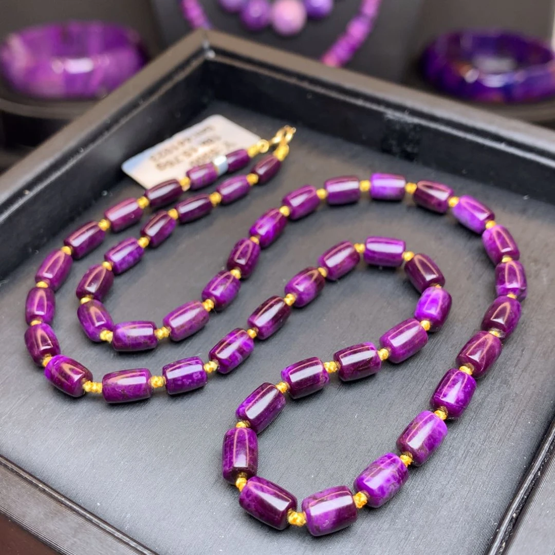 苏纪石（舒俱来）18K金镶嵌项链