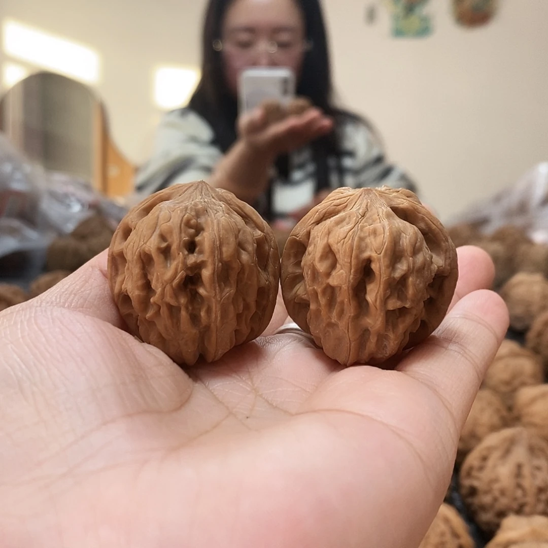 文玩核桃吊坠芭蕉扇34+