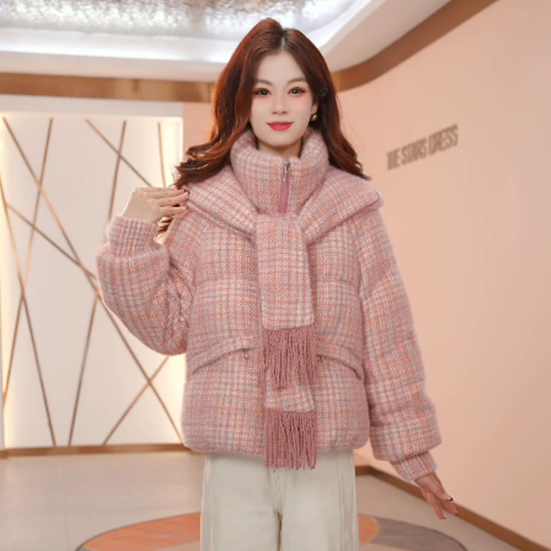 【羽绒服】冬季白鸭绒羽绒服百搭新款时尚气质休闲保暖外套女冬款