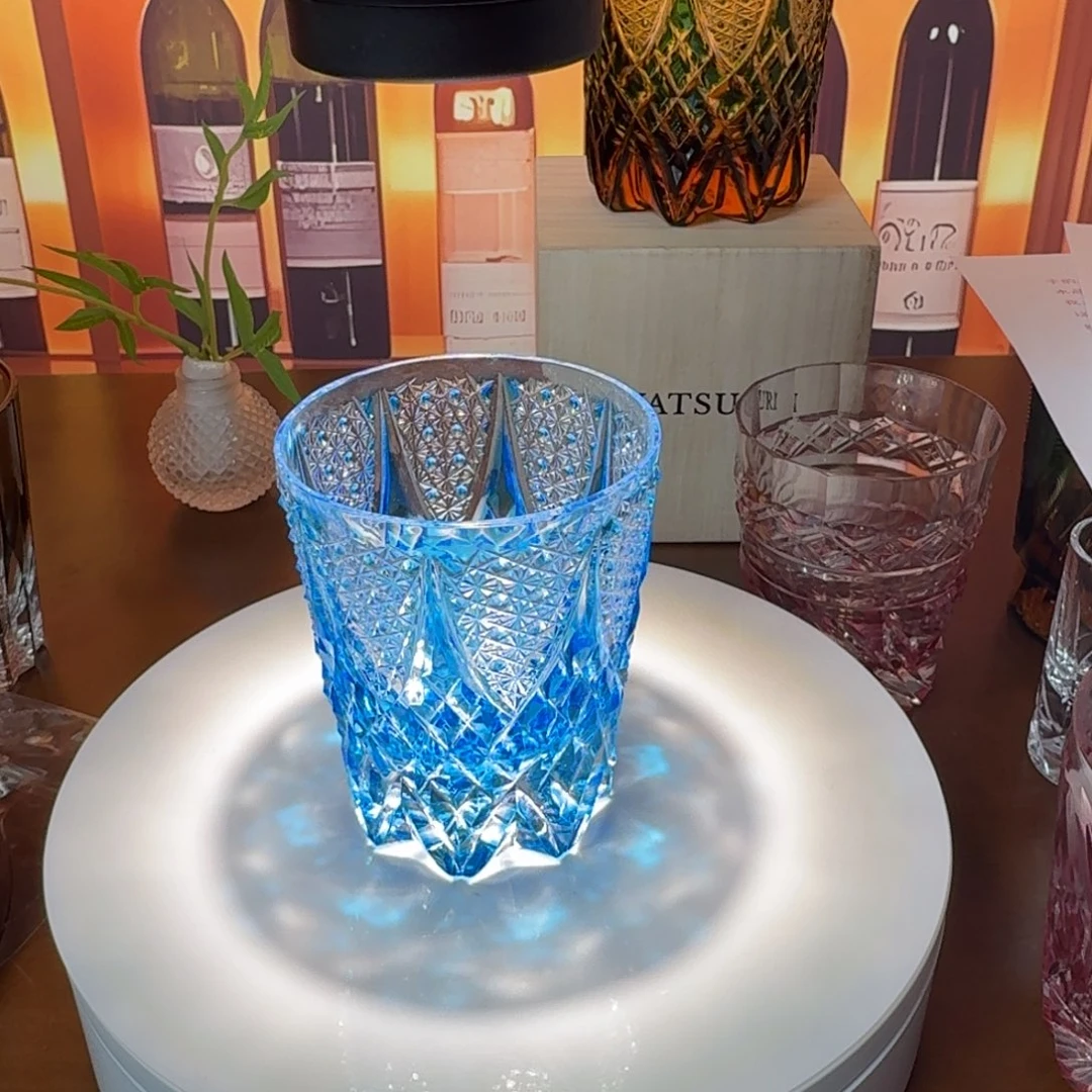 水晶玻璃吸管款水晶杯