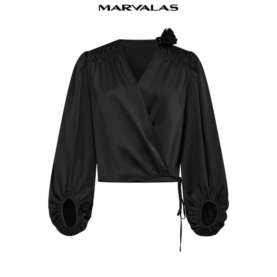 【北姐专属】轻奢经典时尚女设计款纯色长袖衬衫M311311222