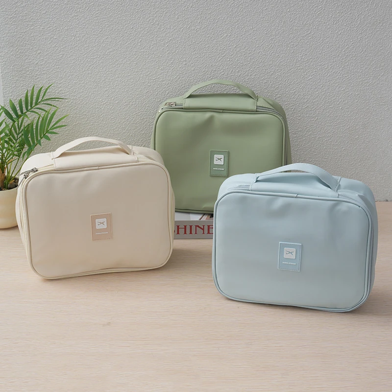 日式化妆品分区收纳包便携大容量化妆包轻奢流行旅行手提式洗漱包