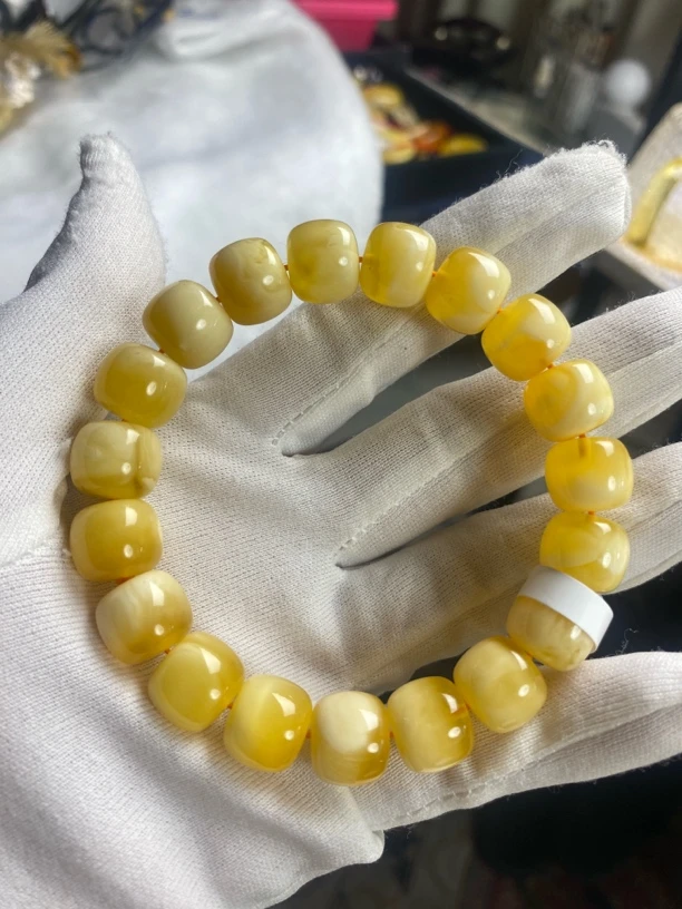 俄金白精工老型手串