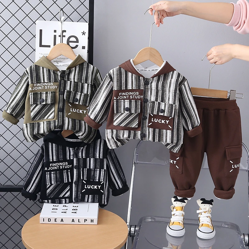 男童春秋套装2025新款儿童春装帅气长袖两件套洋气小童宝宝衣服潮