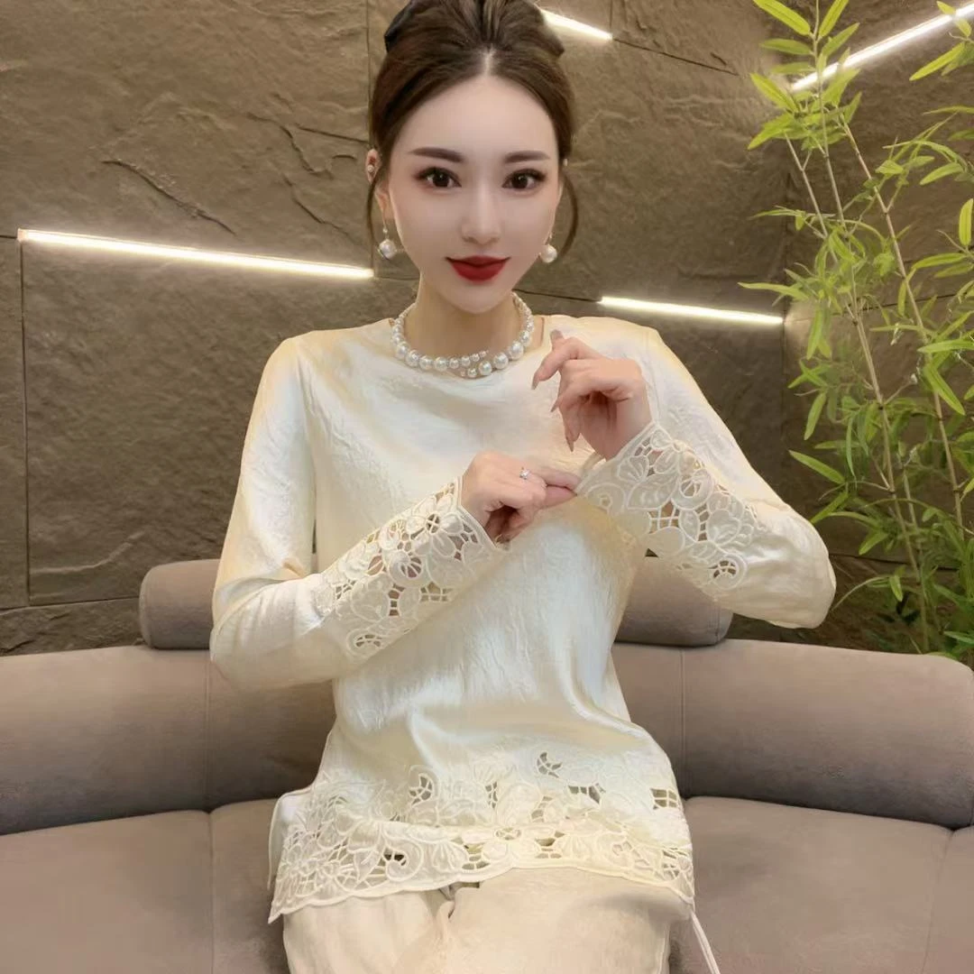 深圳南油乐总-61323-春夏新款洋气减龄遮肉显瘦衫