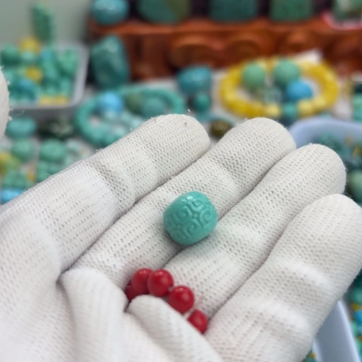 三***十南红玛瑙未镶嵌手链绿松石